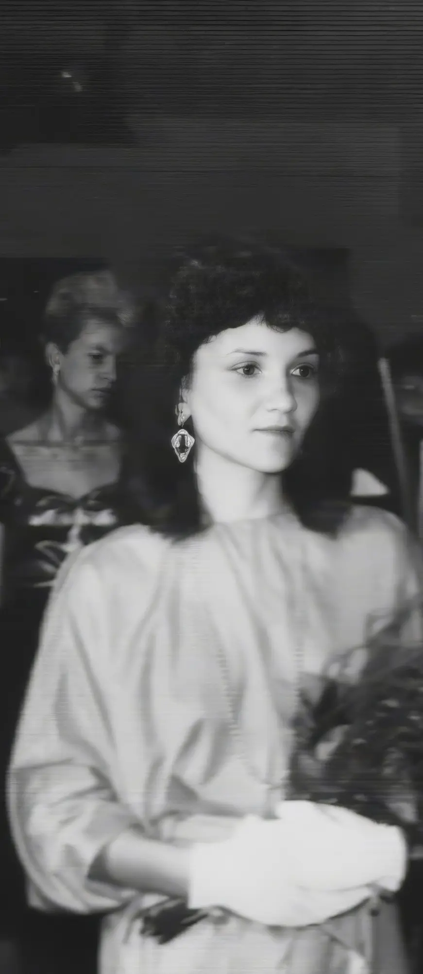 Original damaged vintage photo